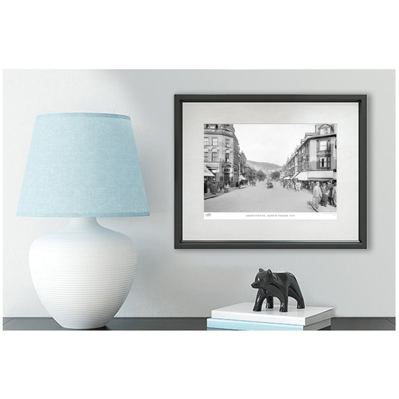 Aberystwyth, North Parade 1925 by Francis Frith - Single Picture Frame Print, 60cm H x 80cm W x 2.3cm D