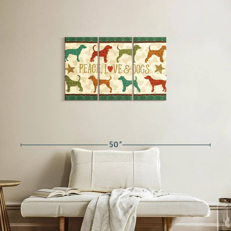 Brampt Dogs Life, 20" H x 33" W