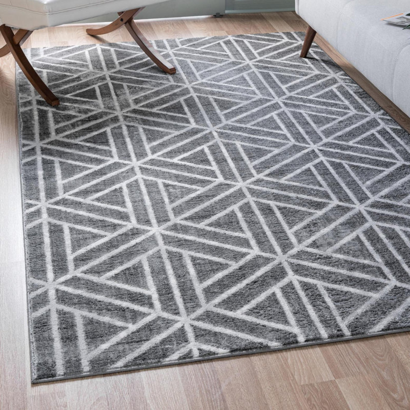 Quercioli Geometric Indoor Rug, Rectangle 7'1" x 10'