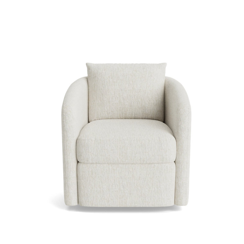 Astrid Swivel Chair, Performance Weave - Snow