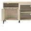 70"W Oak Finish 4-Door TV Stand