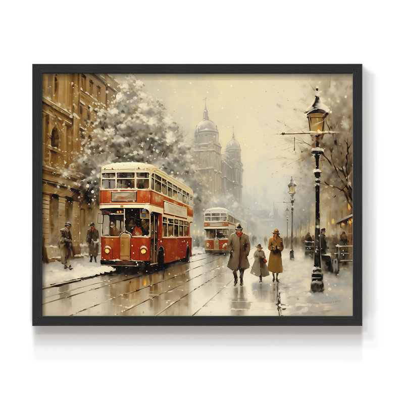 Chirstmas Art-CCCXXV -Framed Print - Restickable, H 8 po x l 10 po, Noir, noir, noir, noir
