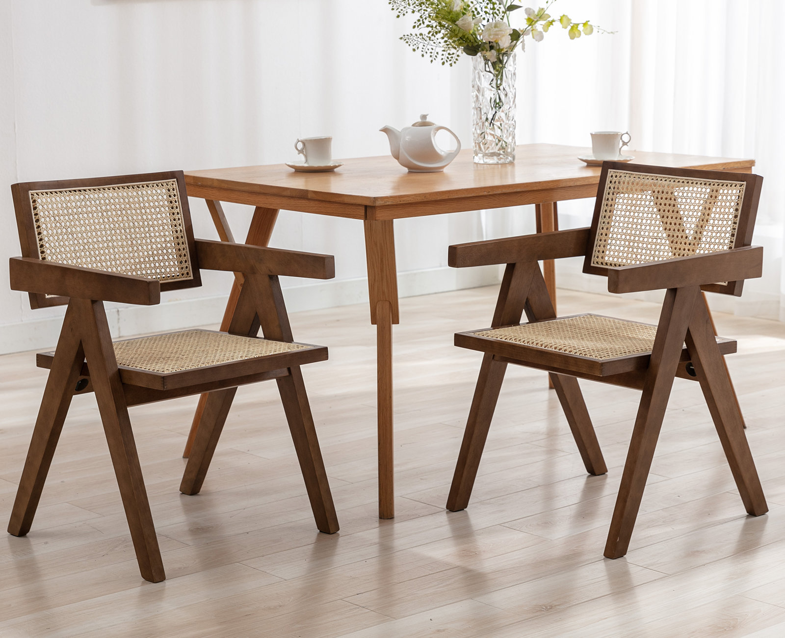 Bayou Breeze Azeldien Slat Back Side Chair | Wayfair