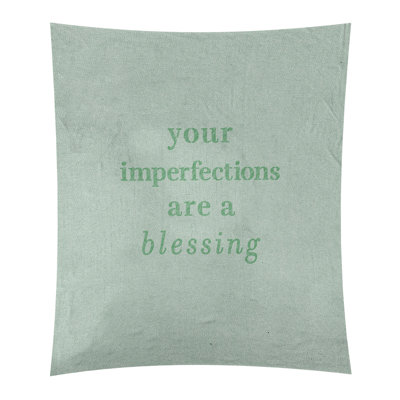Tapisserie citation d’imperfections écrites en polyester
