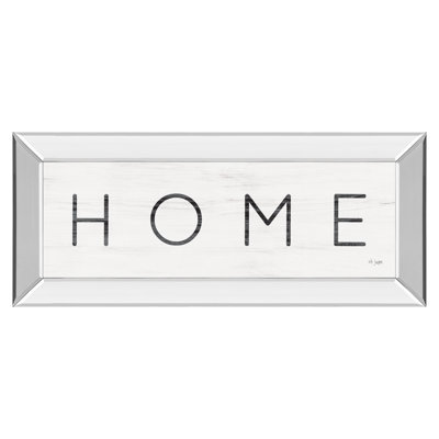 Art mural moderne 18 "x 42", cadre en miroir