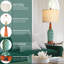 Lampe de table en céramique Anari USB