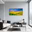 Paysage et nature ciel étoilé sur un champ de blé doré-1131964956