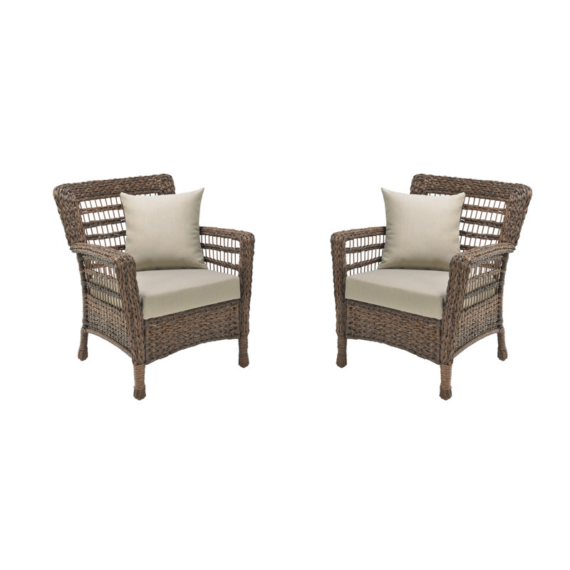 Chaise de patio avec coussins Boyles