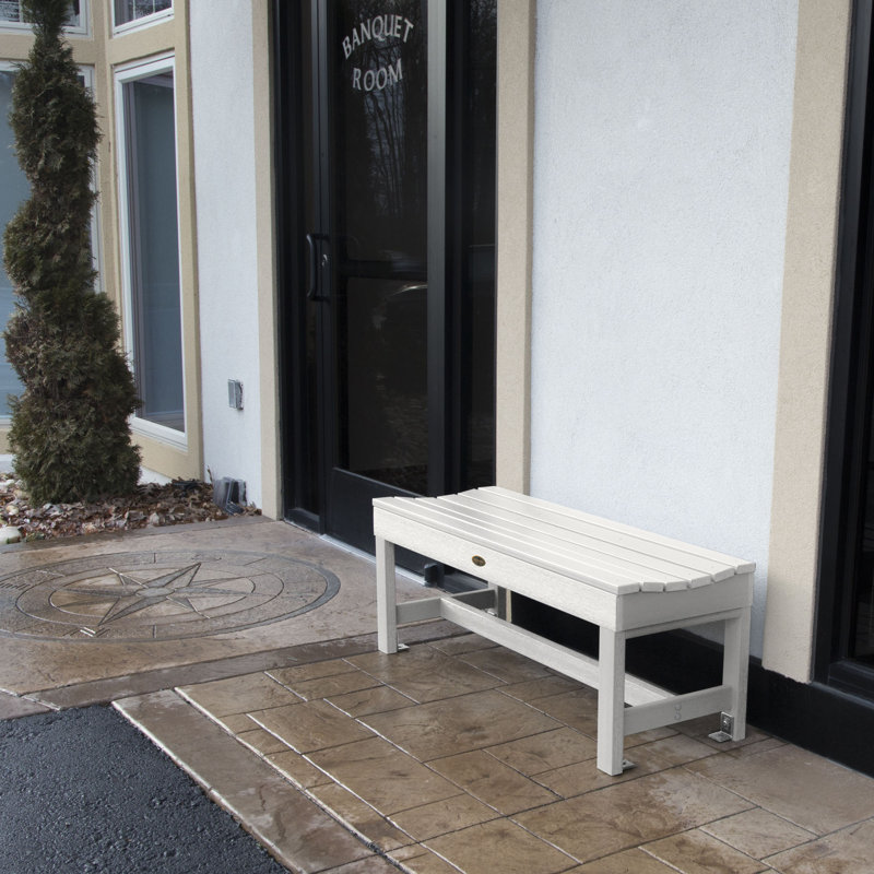 Banc de pique-nique en plastique Antonia, Blanc