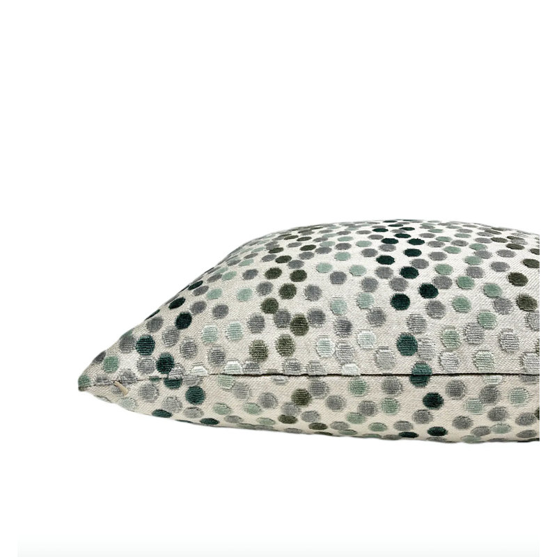 Housse de coussin Confetti, Vert, H 22 po x l 22 po