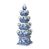 Imperial Ceramic Chinoiserie Tulip Vase, Blue And White