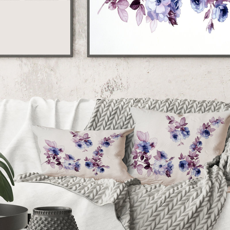 Housse et insert de coussin Wildflowers I, 18" x 18"