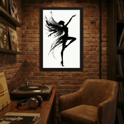 «Abstract Silhouette Fairy Dance», reproduction d'art