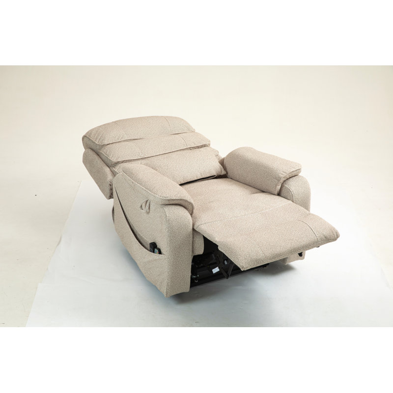 Electric Lift Chair, Flat High Density Foam Electric Sofa, With Heating And Massage Functions, White