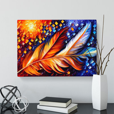 Bird Feather Vol.3 Abstract - Wrapped Canvas