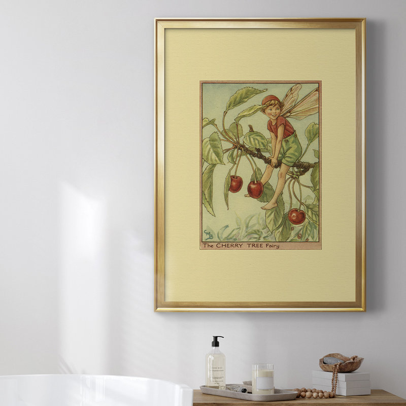 Toile encadrée de qualité supérieure The Cherry Tree Fairy, Or, H 42,5 po x l 30,5 po