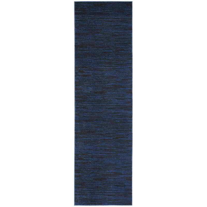 Tapis de couloir d'extérieur 8 pi bleu minuit