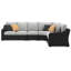 Canapé modulaire d'extérieur 4 pièces Hettie-123383287-123383288