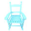 Chaise berçante en bois massif bleu pour plus de durabilité