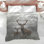 Deer Family In Fog Comforter