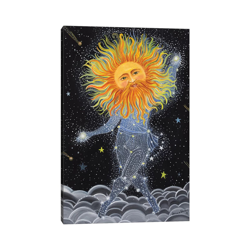 Brother Sun by Jahna Vashti - Wrapped Canvas Painting, 101.6cm H x 66.04cm W x 1.91cm D