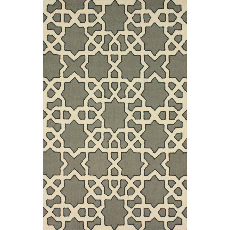 Tapis gris Loucas Viktor, 7 pi 6 po x 9 pi 6 po