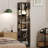 Narrow Bookshelf Tall Skinny Bookcase 6 Tier Storage Rack-360706838