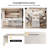 81"-106" Extendable Kitchen Island with Storage Kitchen Cabinet Engineered Wood Top,Matte White & White,Left Facing
