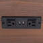 Table d'appoint rustique avec station de recharge intégrée et rangement ajustable-183515401