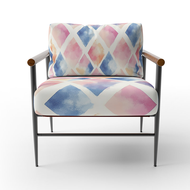 Chaise d'appoint pour enfants - Fauteuil Cloudy, Bras ronds bruns