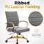 Fauteuil de bureau pivotant en cuir Naudain-58177233-132200683