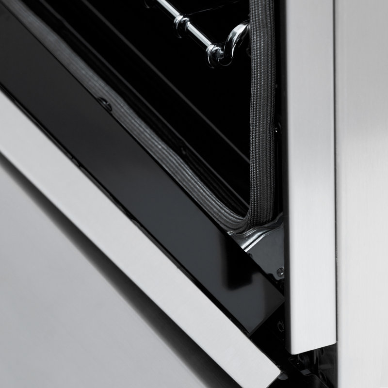 Zline 36" Durasnow® Dual Fuel Range, Range Hood And Dishwasher