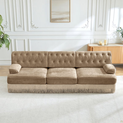 3-Seater Pet-Friendly,Velvet Fabric