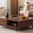 Vintage design solid wood coffee table