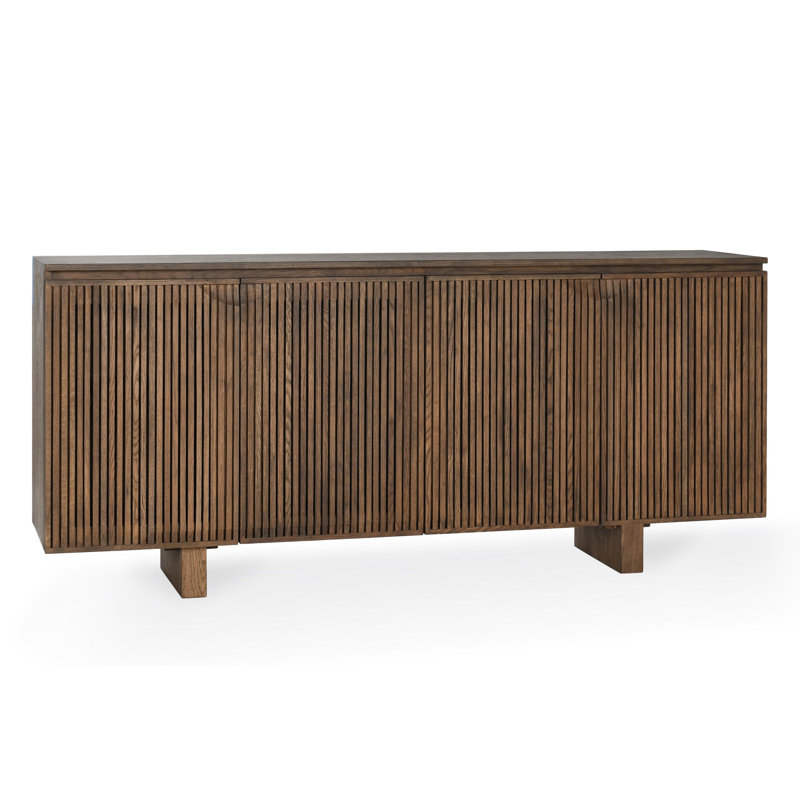 Buffet Roya en bois de chêne récupéré, Noyer