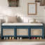 Banc de rangement rétro avec coussin capitonné-685790651-685790650