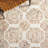 Hand Tufted Wool/Cotton Oriental Rug in Ivory/Sage-1828594364