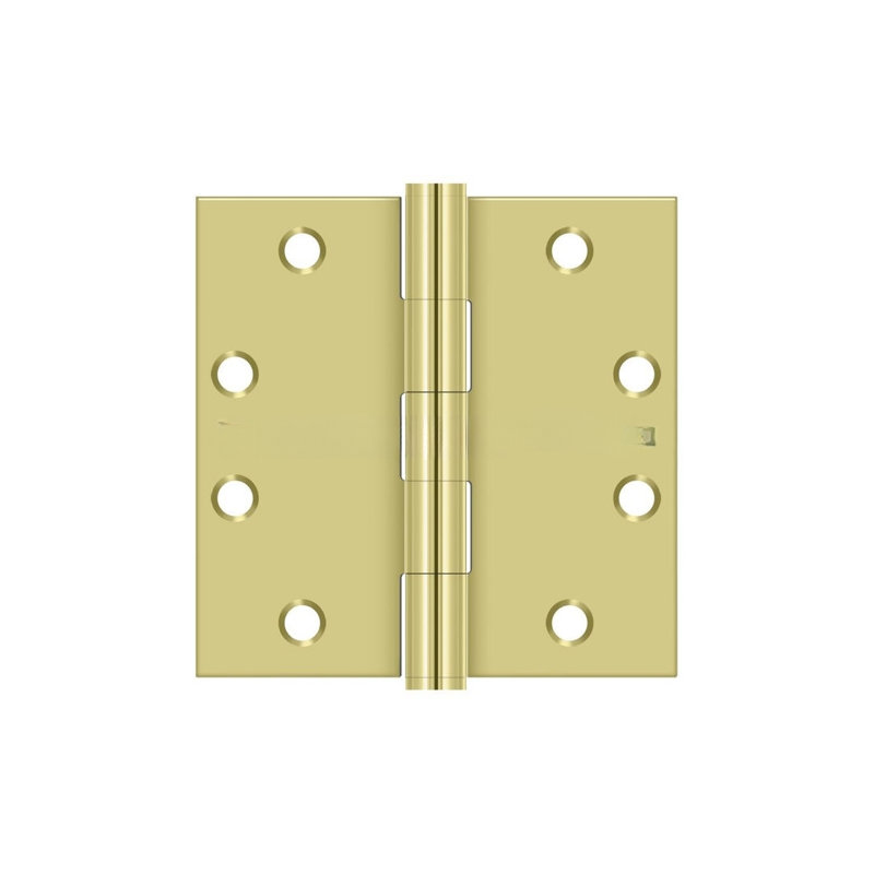 Steel Butt Bearing Hinge, Polished Brass