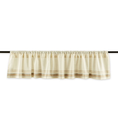 Reinhild Cotton Striped Tailored Window Valance