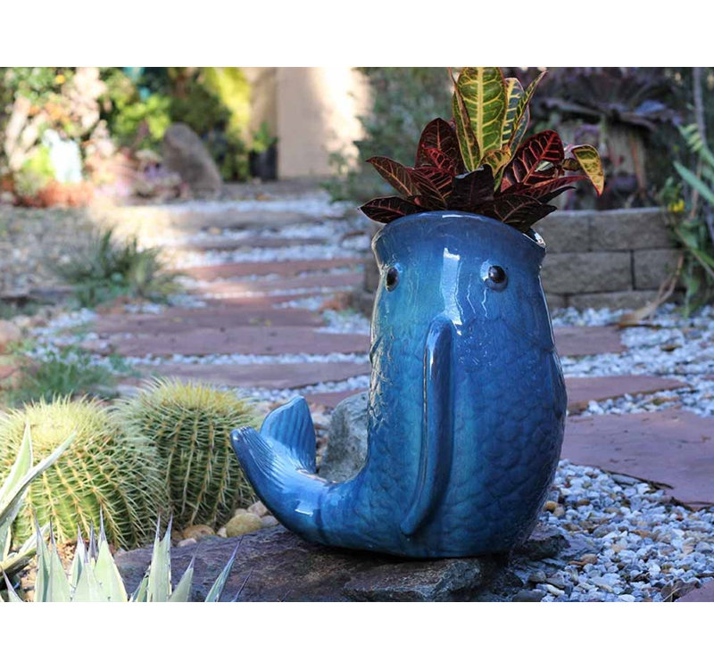Leaping Carp By , Falling Aqua, Size A