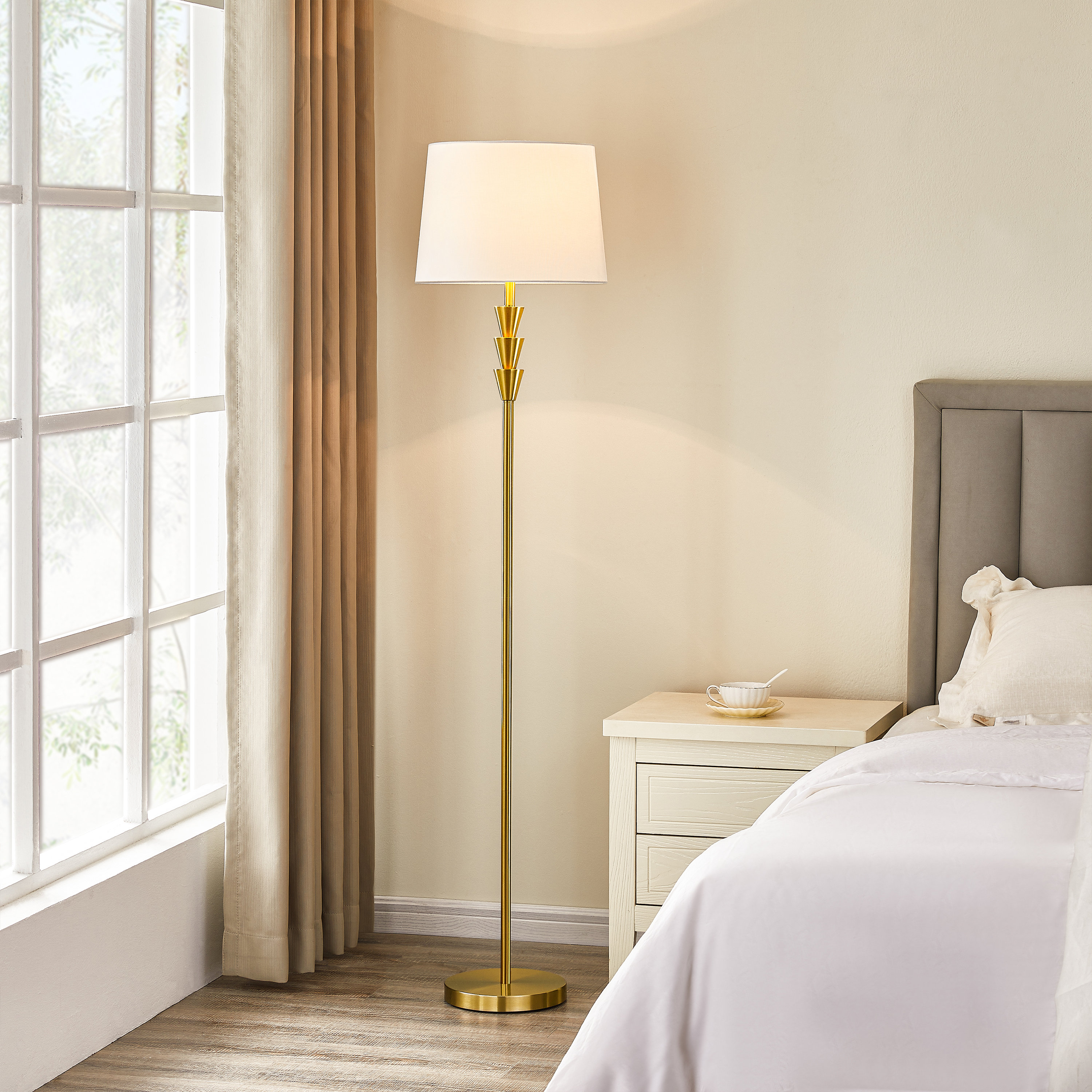 Mercer41 Hannover Traditional Standard Floor Lamp & Reviews | Wayfair