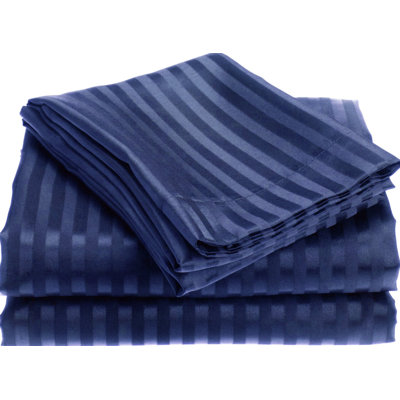 Microfiber Striped Sheet Set