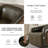 Genuine Leather Swivel Barrel Chair-506860352