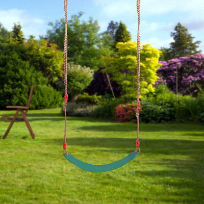 Swing Seat For Kids Outdoor With 57-86" Rope, Kids Safety Playground Swing Seat Replacement