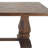 Zigler Mango Wood Brown Dining Table with Parquet Inlay