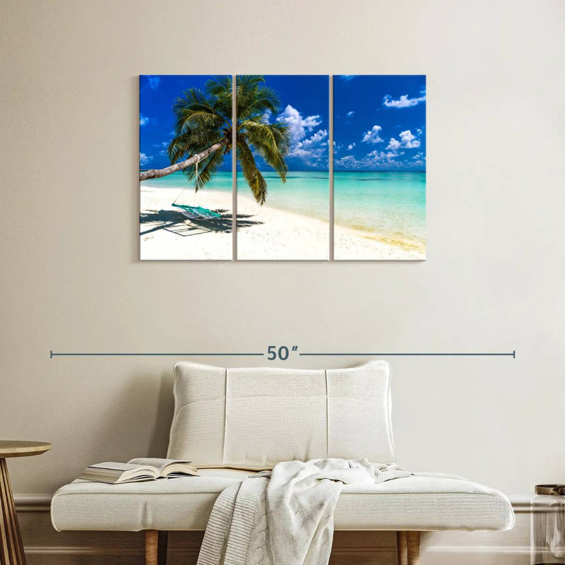 Gillard Relaxing Maldives Beach, 24" H x 38" W