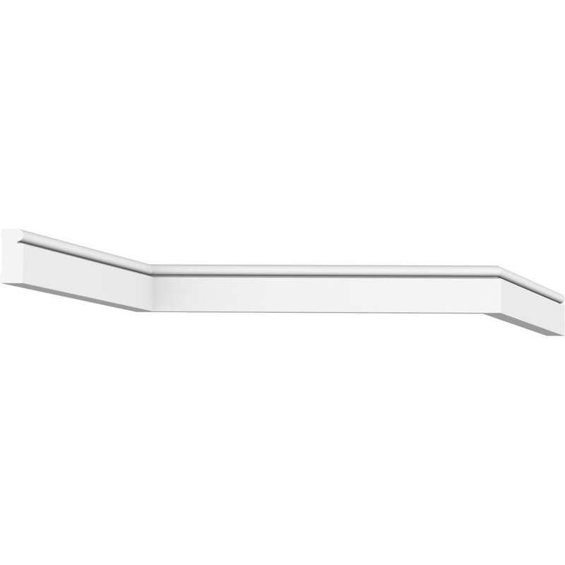 1.625'' x 96'' White PVC Brick Moulding