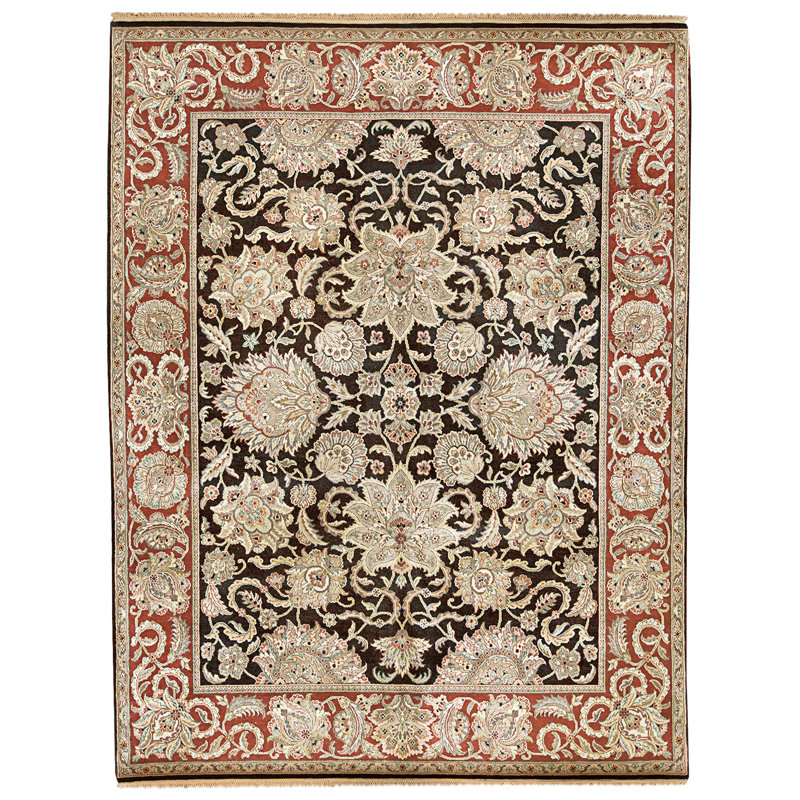 One-of-a-Kind 4' X 5'6" Hand Knotted Area Rug