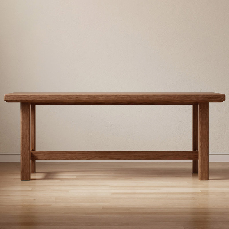 Solid wood solid large dining table, 29.52"H x 78.74"L x 35.43"W, Dark Brown