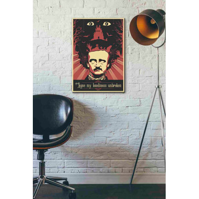 «Poe», art mural sur toile